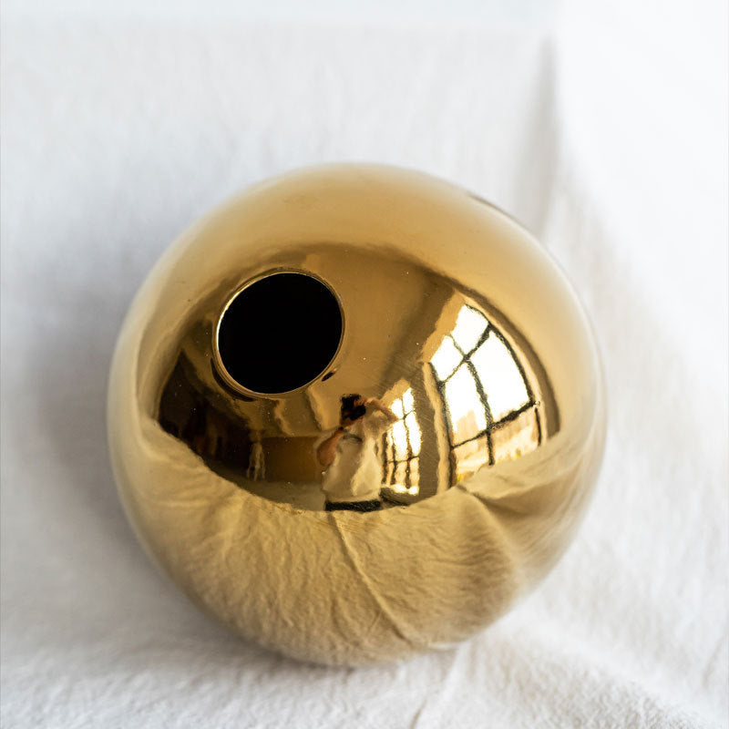 Golden Ball Vase