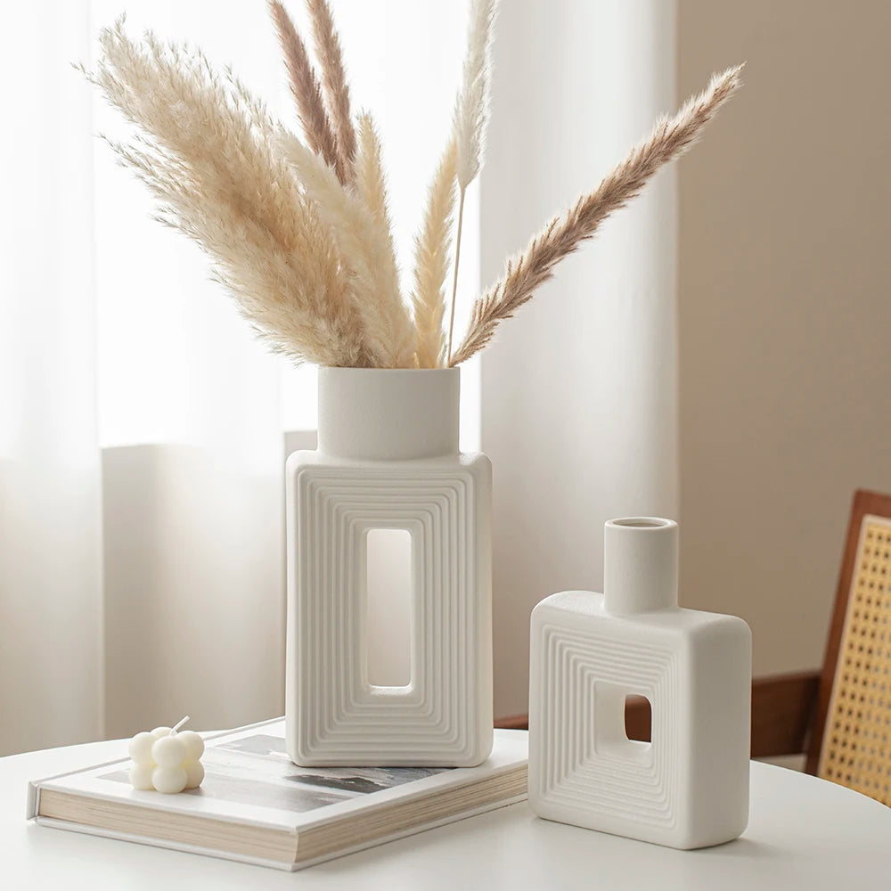 Boho Style Square Vases