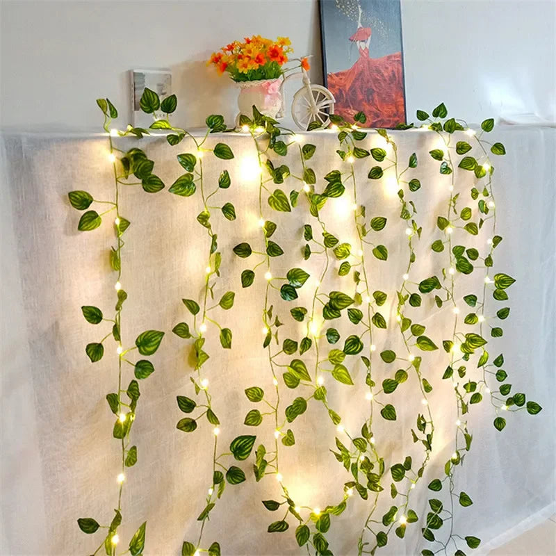 Green Leaf String Lights