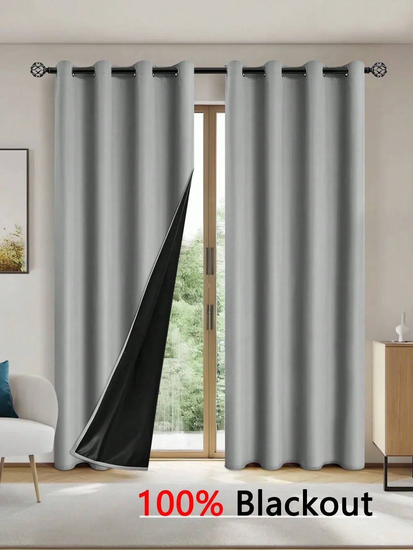 Solid Blackout Curtains