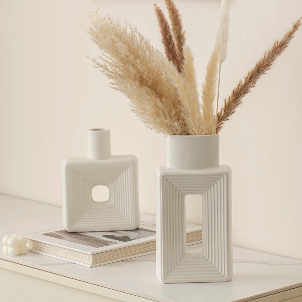 Boho Style Square Vases